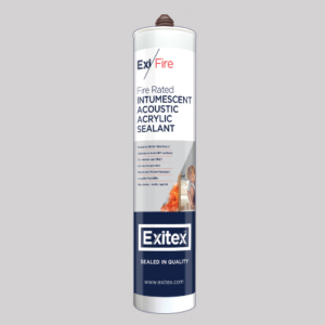 Fire Rated Intumescent Acoustic Acrylic Sealant 310ml – available in white & Brown